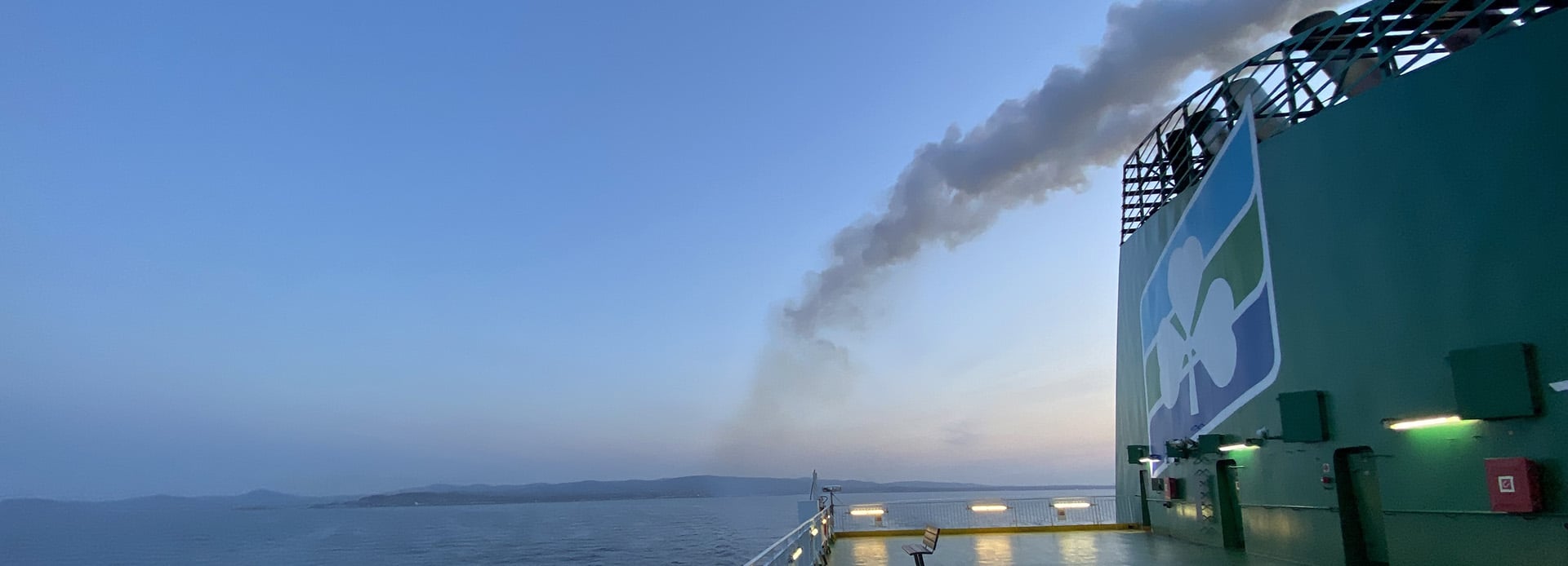 Ulysses ferry on the Irish Sea