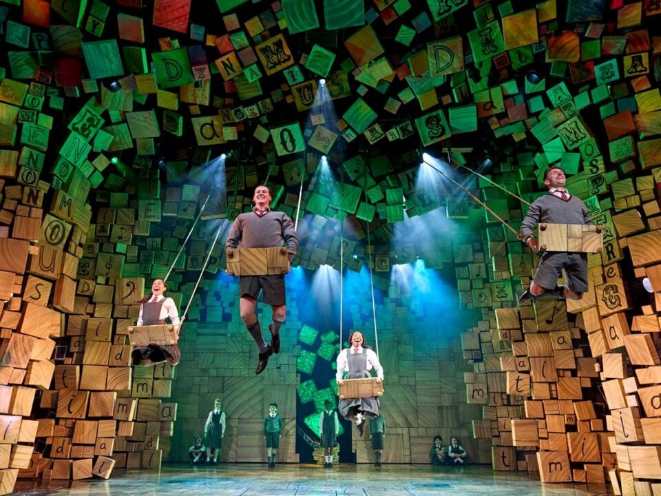 Bonnie Harper as Matilda in a Cambridge Theatre production scene