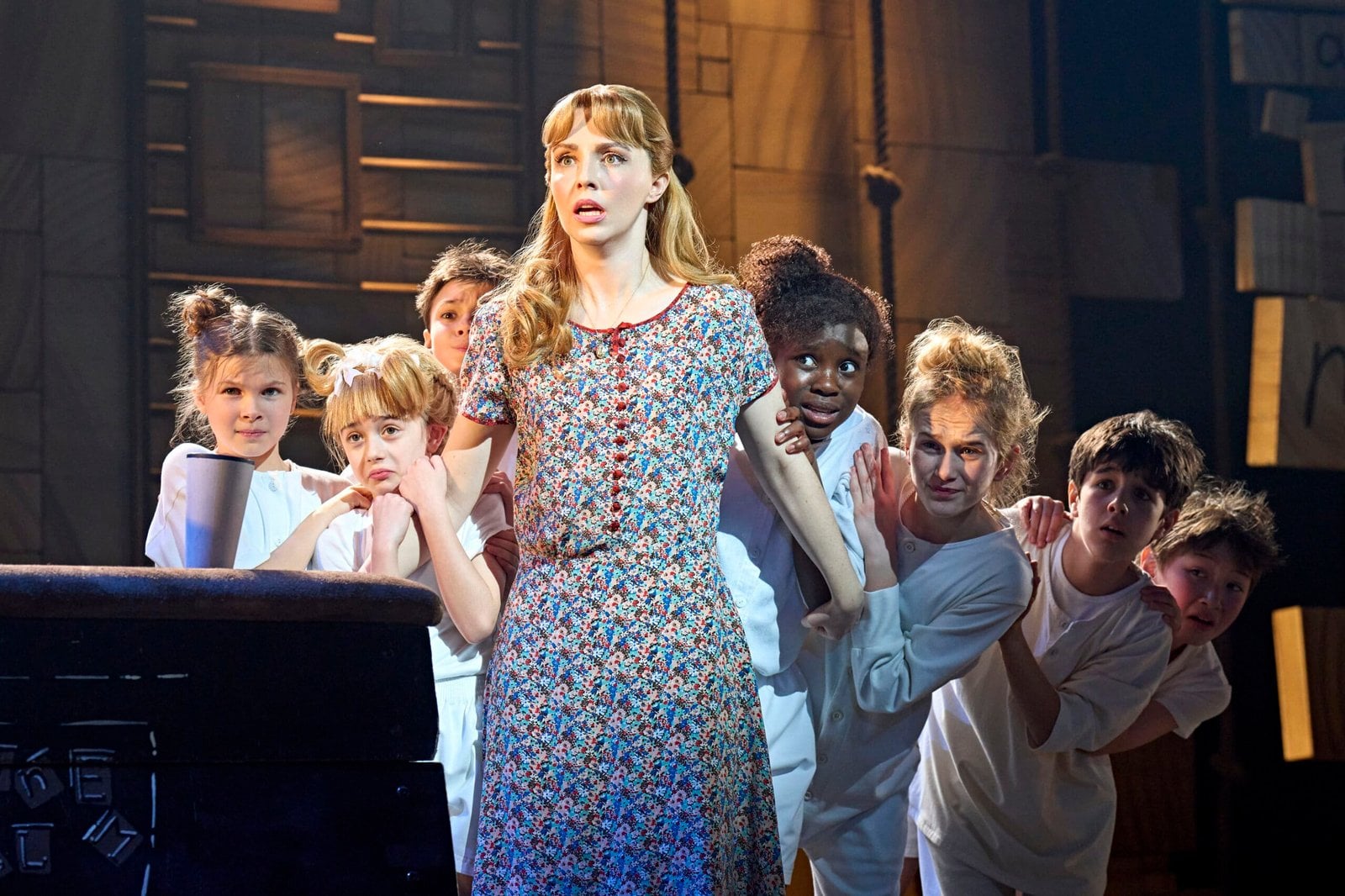 The musical’s creative collaborators are pictured together.