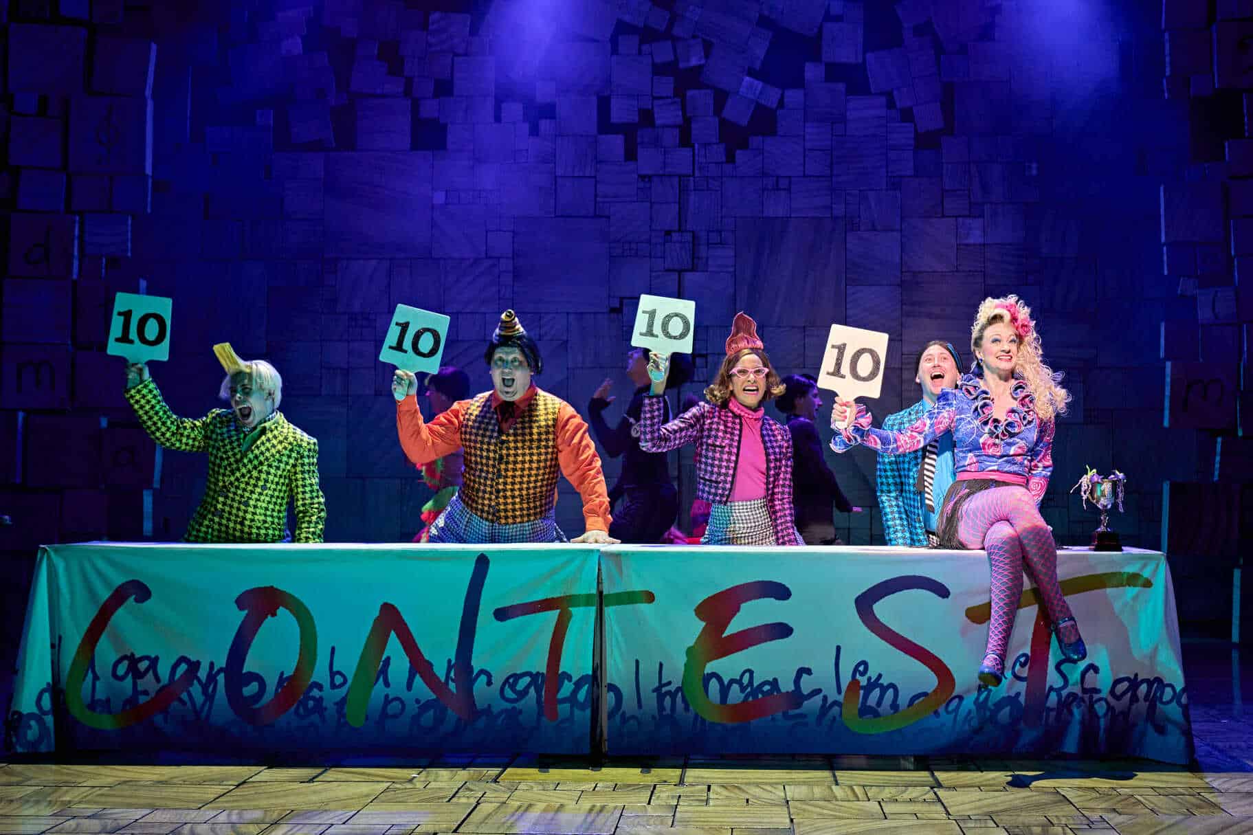 Matilda and classmates in a stage scene