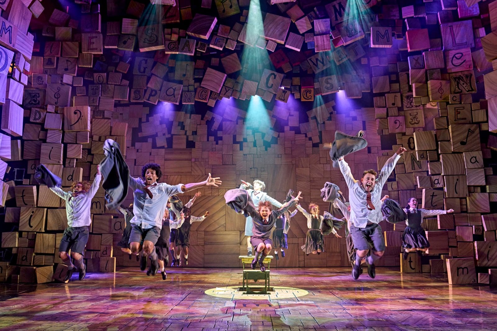 A touring cast image offers another view of the musical’s performers.