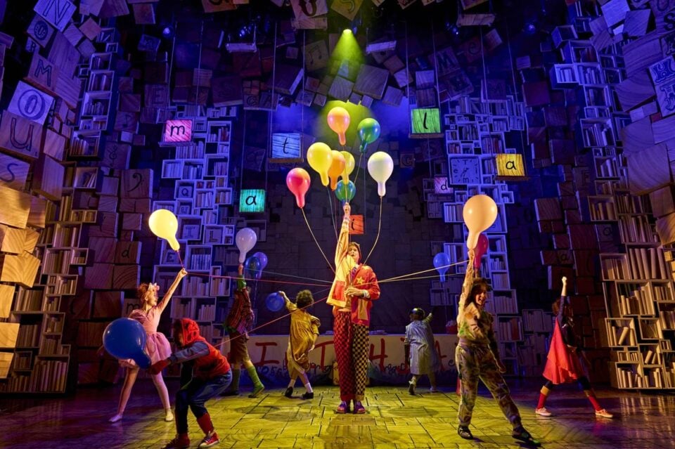 Matilda performing in the West End production