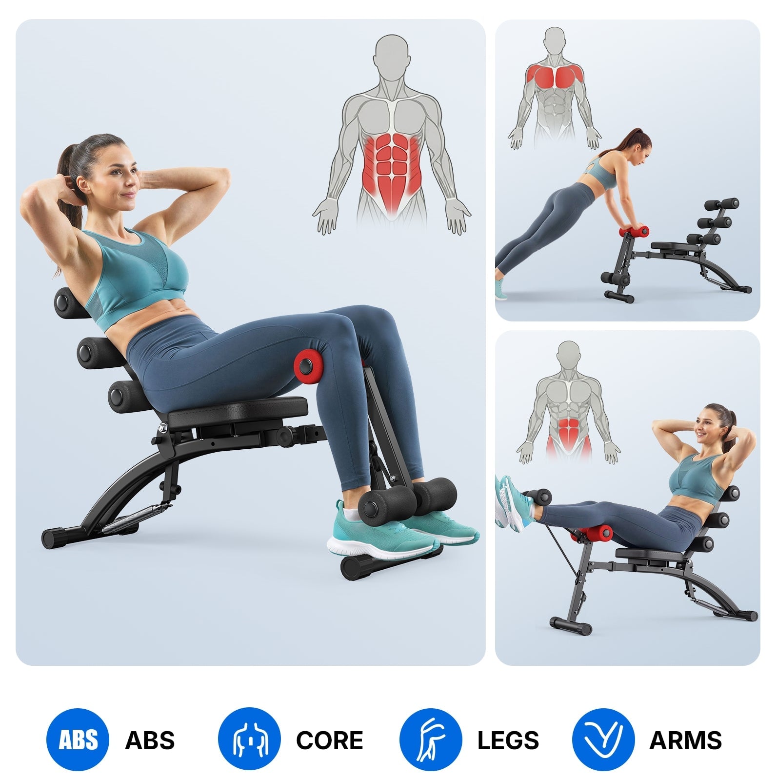 Merach 2415 multi-functional ab trainer