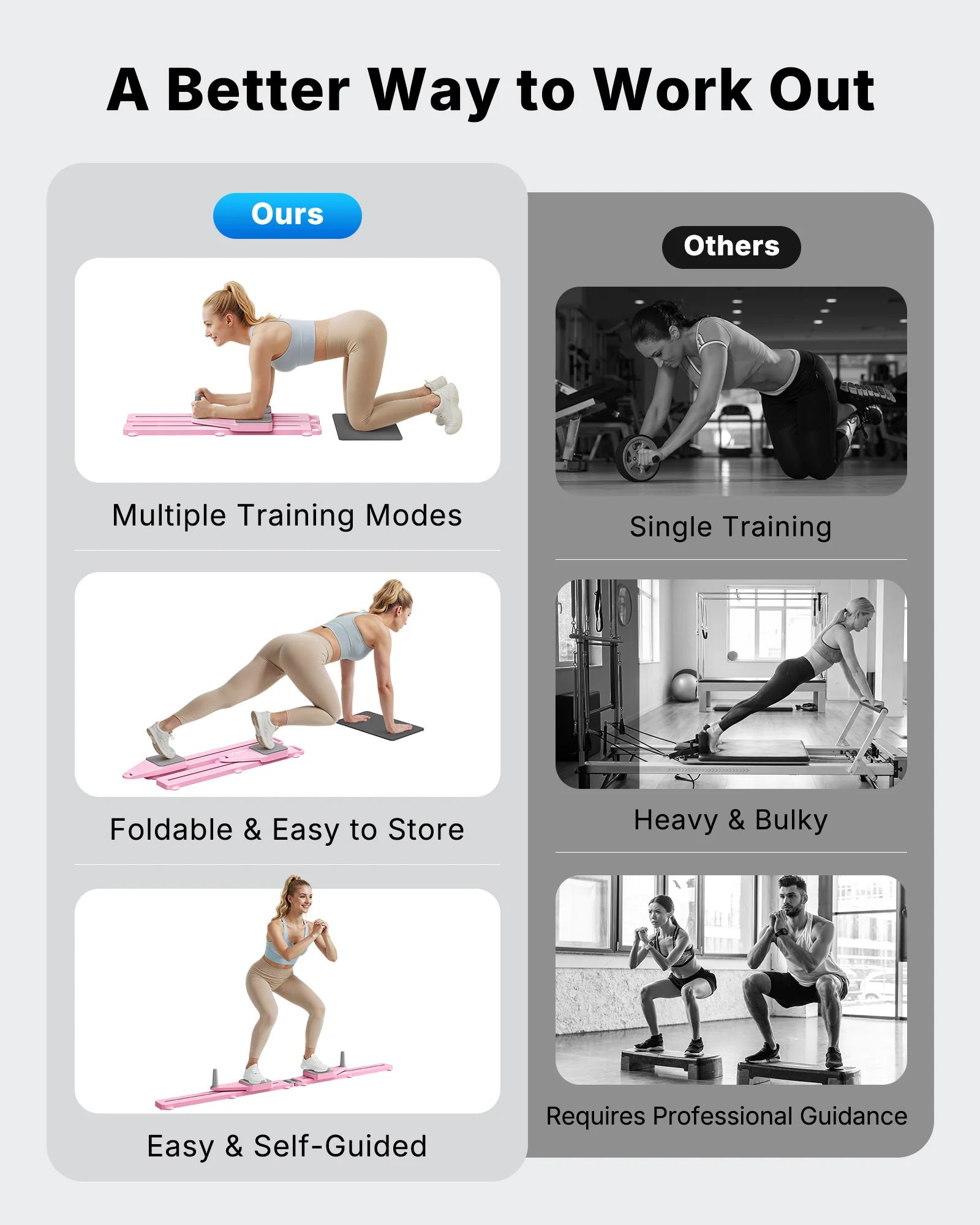 Merach 2494 Pilates Board for home floor exercises