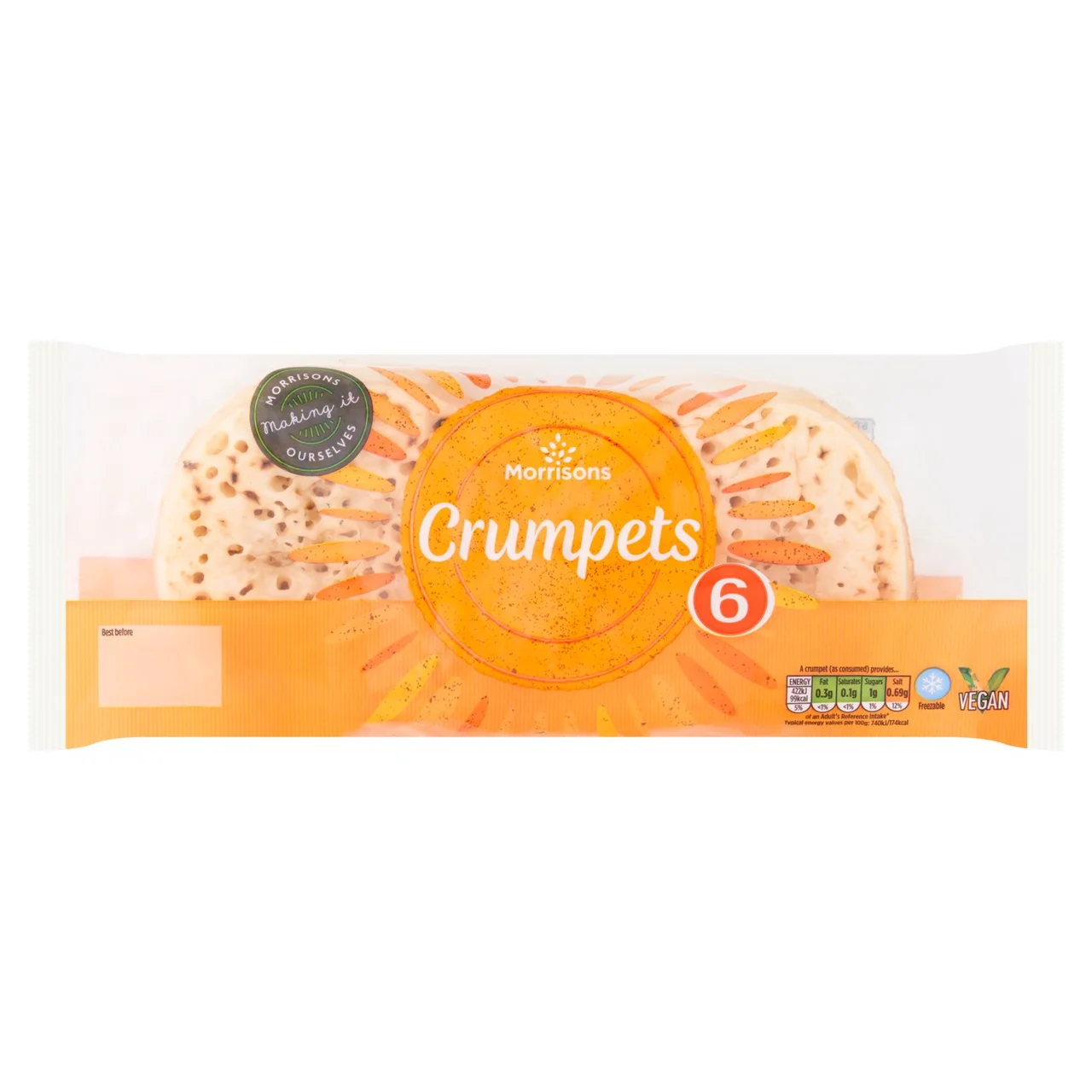 Morrisons Crumpets pack