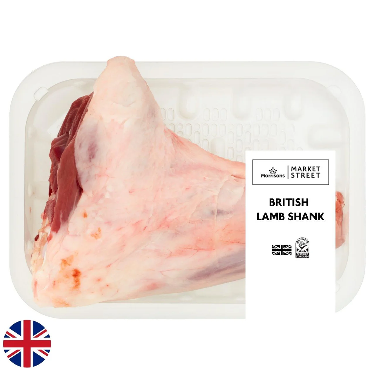 Market Street British lamb shank in a product tray