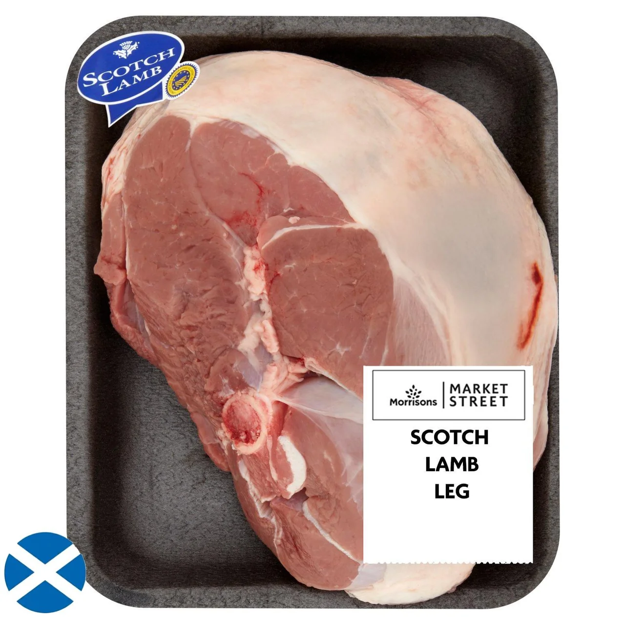 Market Street Scotch lamb leg in a product tray