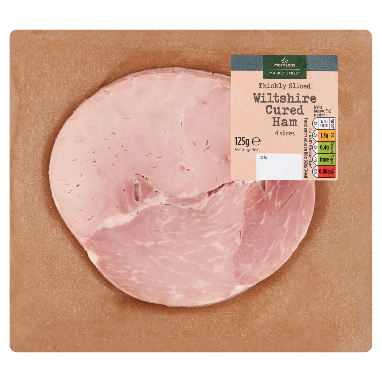 Pack of Market Street Deli thickly sliced Wiltshire cured ham