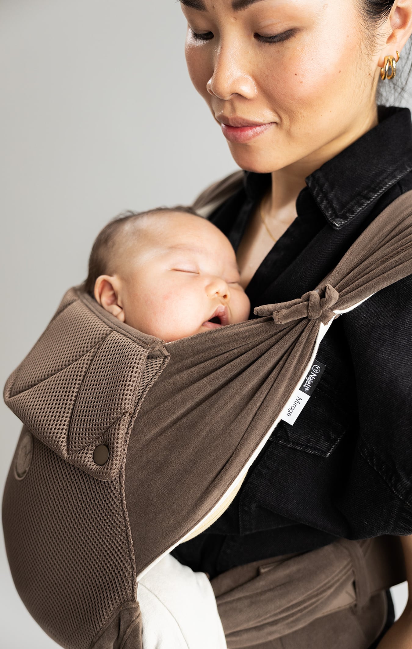 Porte-bébé Mirage vert basilic