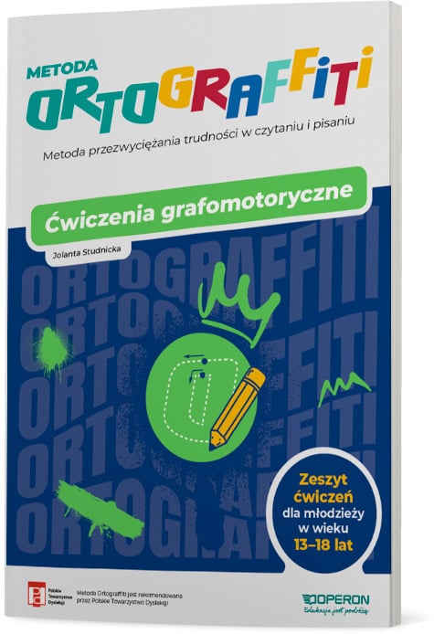 Okładka publikacji Ortograffiti z ćwiczeniami grafomotorycznymi