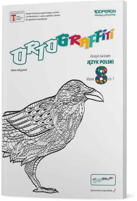 Pierwsza część zeszytu Ortograffiti do języka polskiego dla klasy 8
