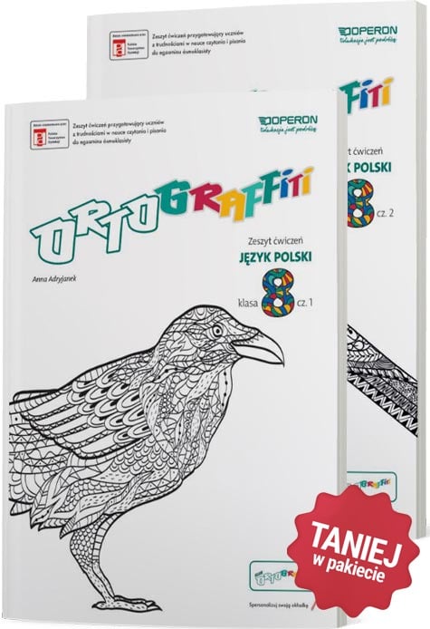 Zestaw zeszytów Ortograffiti dla klasy 8