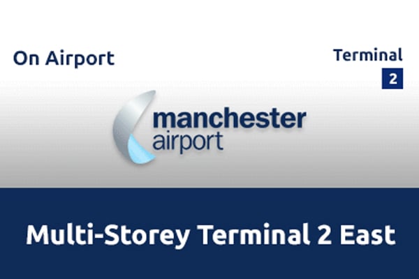 Interior of a Manchester Airport multi-storey car park