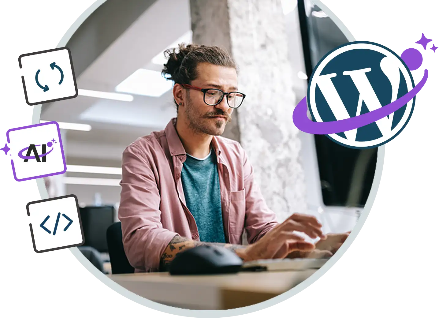 Managed WordPress service visual from Register365