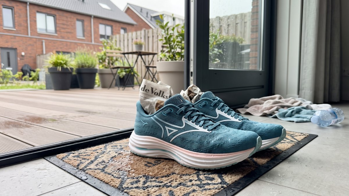 Schoenen die thuis tijd nodig hebben om te drogen