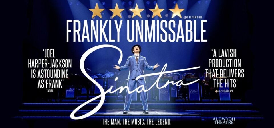 A wide theatre scene from Sinatra the Musical