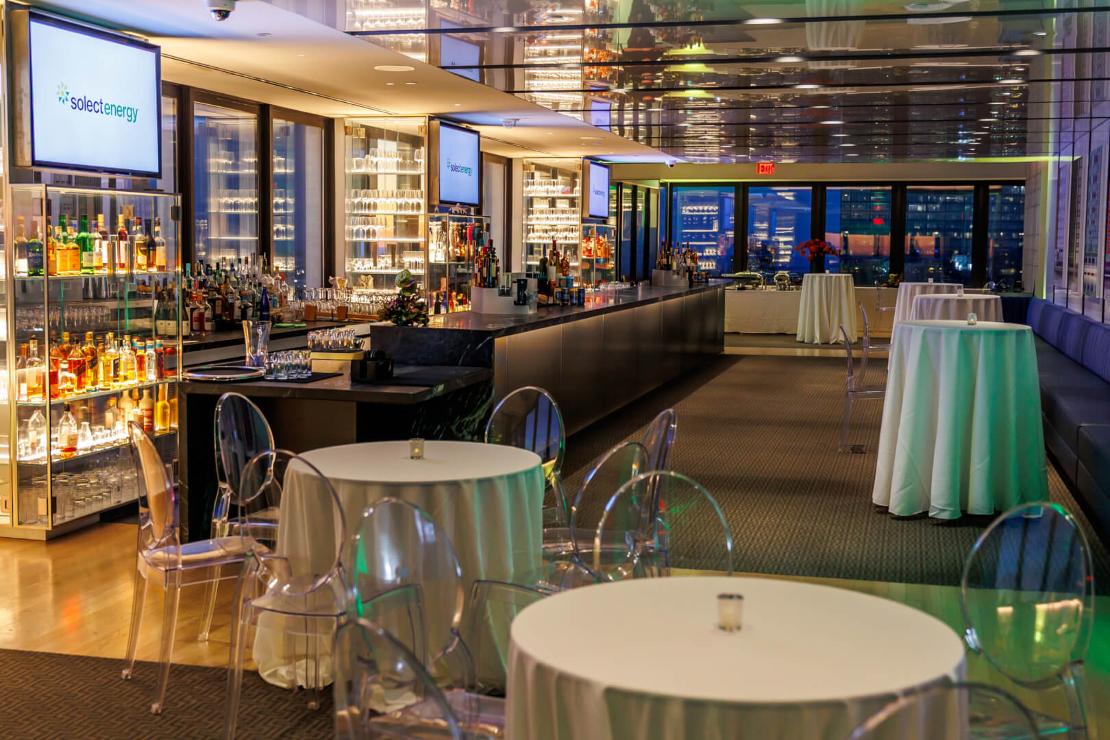 Guests gathered during an event at View Boston